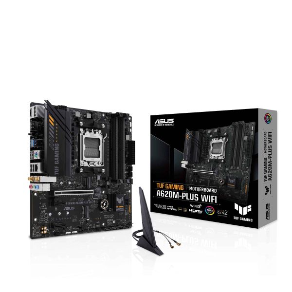 ASUS TUF GAMING A620M-PLUS WIFI AMD A620 Socket AM5 micro ATX (90MB1F00-M0EAY0)
