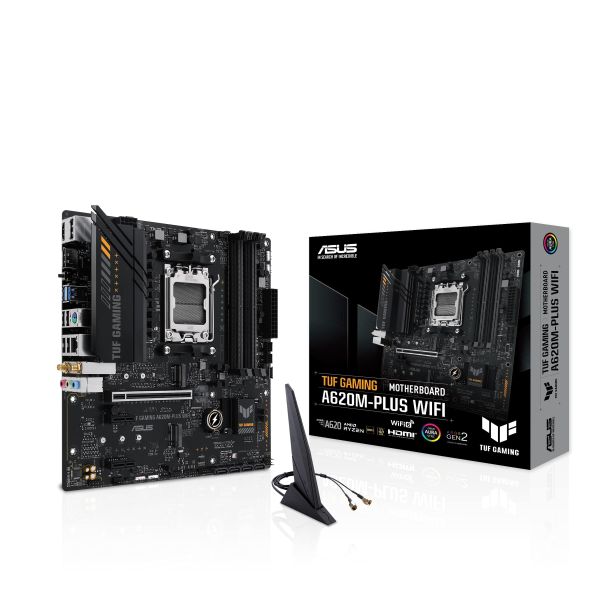 ASUS TUF GAMING A620M-PLUS WIFI AMD A620 Socket AM5 micro ATX (90MB1F00-M0EAY0)