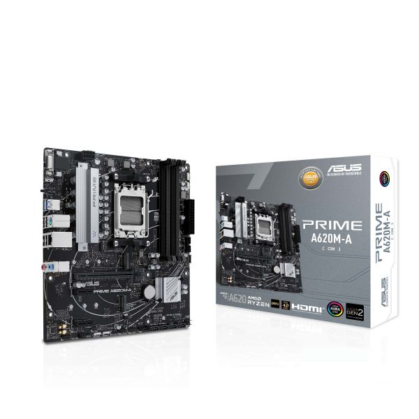 ASUS PRIME A620M-A-CSM AMD A620 Socket AM5 micro ATX (90MB1F10-M0EAYC)