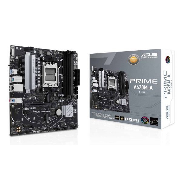 ASUS PRIME A620M-A-CSM AMD A620 Socket AM5 micro ATX (90MB1F10-M0EAYC)