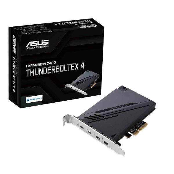 ASUS ThunderboltEX 4 interfacekaart/-adapter Intern Mini DisplayPort, PCIe, Thunderbolt, USB 2.0, USB 3.2 Gen 2 (3.1 Gen 2) (90MC09P0-M0EAY0)