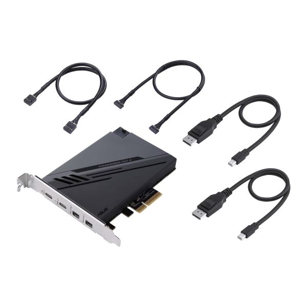 ASUS ThunderboltEX 4 interfacekaart/-adapter Intern Mini DisplayPort, PCIe, Thunderbolt, USB 2.0, USB 3.2 Gen 2 (3.1 Gen 2) (90MC09P0-M0EAY0)
