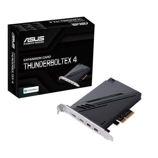 ASUS ThunderboltEX 4 interfacekaart/-adapter Intern Mini DisplayPort, PCIe, Thunderbolt, USB 2.0, USB 3.2 Gen 2 (3.1 Gen 2) (90MC09P0-M0EAY0)