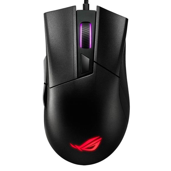 ASUS ROG Gladius II Core muis Rechtshandig USB Type-A Optisch 6200 DPI (90MP01D0-B0UA00)