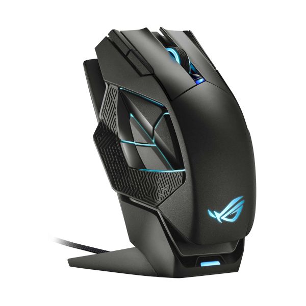 ASUS ROG Spatha X muis Gamen Rechtshandig RF Wireless + USB Type-C Optisch 19000 DPI (90MP0220-BMUA00)