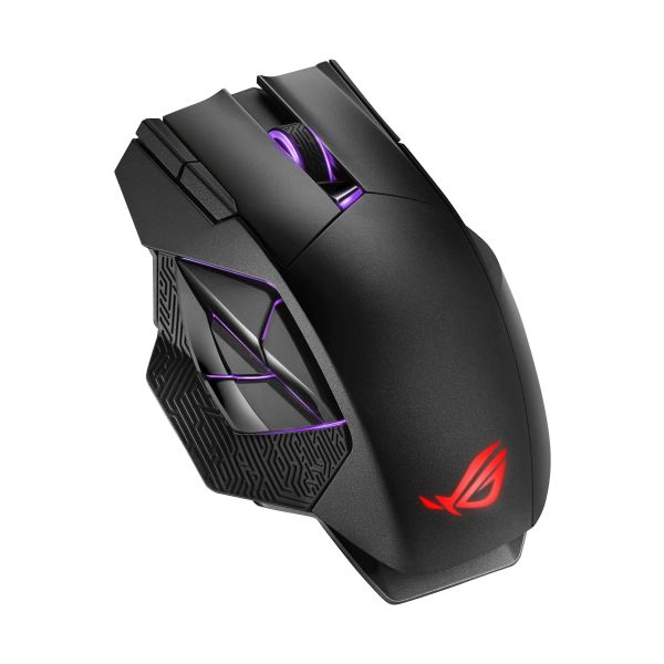 ASUS ROG Spatha X muis Gamen Rechtshandig RF Wireless + USB Type-C Optisch 19000 DPI (90MP0220-BMUA00)