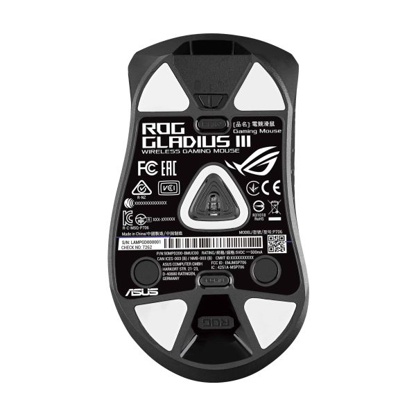 ASUS ROG Gladius III muis Rechtshandig USB Type-A Optisch 19000 DPI (90MP0270-BMUA00)