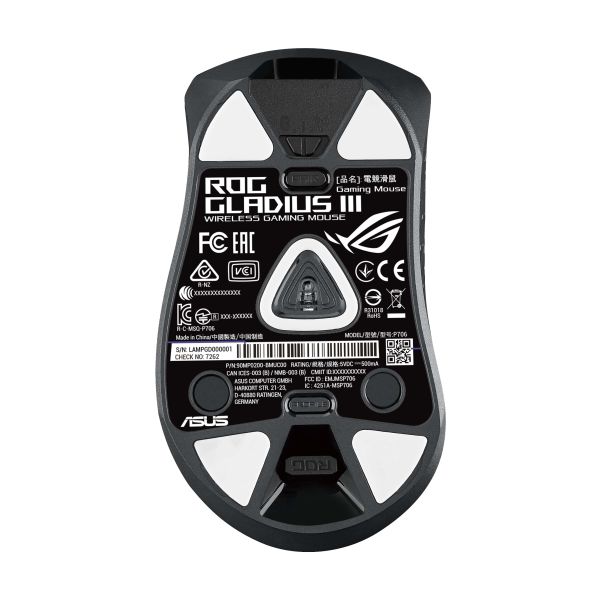 ASUS ROG Gladius III muis Rechtshandig USB Type-A Optisch 19000 DPI (90MP0270-BMUA00)