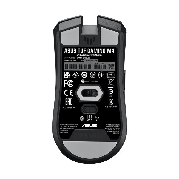 ASUS TUF Gaming M4 Wireless muis Gamen Rechtshandig RF-draadloos + Bluetooth Optisch 12000 DPI (90MP02F0-BMUA00)