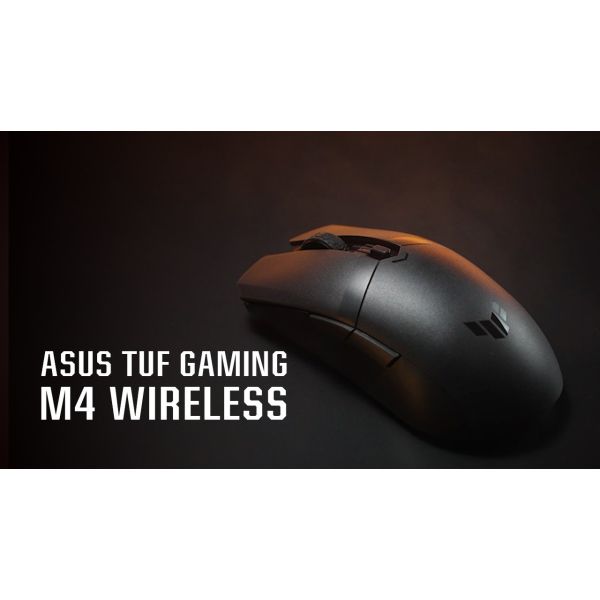 ASUS TUF Gaming M4 Wireless muis Gamen Rechtshandig RF-draadloos + Bluetooth Optisch 12000 DPI (90MP02F0-BMUA00)