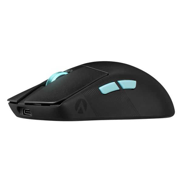 ASUS ROG Harpe Ace Aim Lab Edition muis Ambidextrous RF Wireless + Bluetooth + USB Type-A Optisch 36000 DPI (90MP02W0-BMUA00)