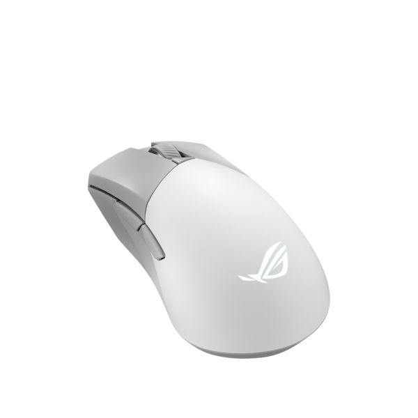 ASUS ROG Gladius III Wireless Aimpoint White muis Rechtshandig RF Wireless + Bluetooth + USB Type-A Optisch 36000 DPI (90MP02Y0-BMUA10)
