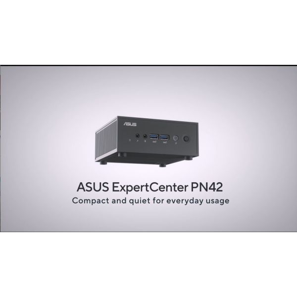 ASUS ExpertCenter PN42-SN100AD Intel® N N100 4 GB DDR4-SDRAM 128 GB SSD Windows 11 Pro Mini PC Zwart (90MS02L1-M000M0)