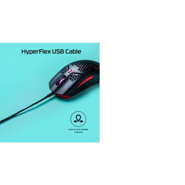 HyperX Pulsefire Haste Gaming muis (zwart-rood) (4P5E3AA)