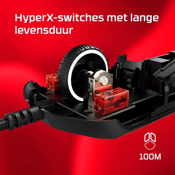 HyperX Pulsefire Haste 2 - gamingmuis (zwart) (6N0A7AA)