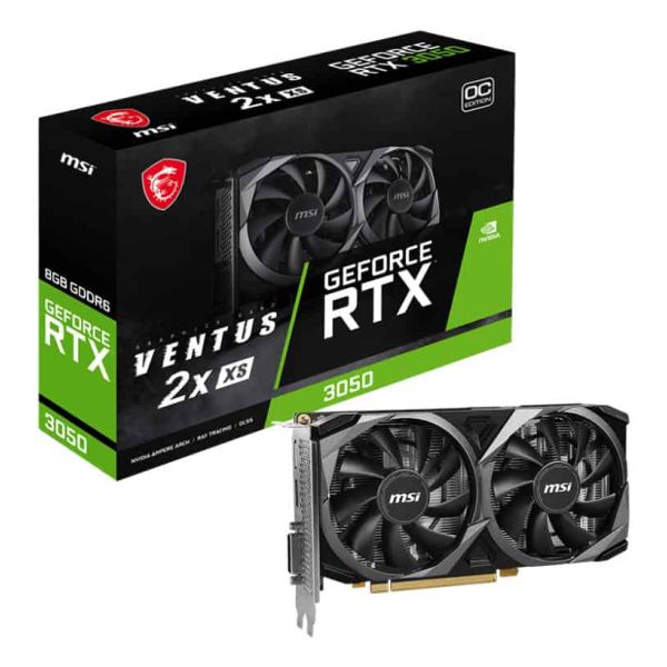 MSI VENTUS GEFORCE RTX 3050 2X XS 8G OC videokaart NVIDIA 8 GB GDDR6 (V809-4266R) MSI VENTUS GEFORCE RTX 3050 2X XS 8G OC videokaart NVIDIA 8 GB GDDR6 (V809-4266R)