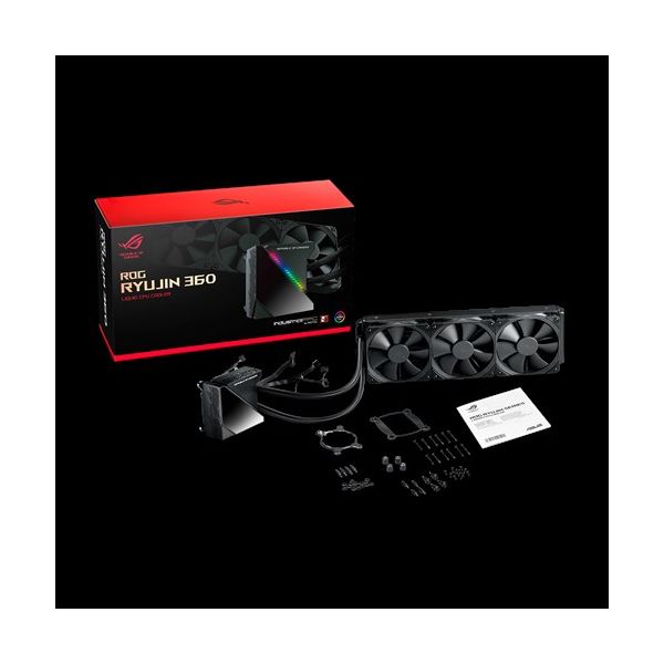 ASUS ROG RYUJIN 360 Processor Alles-in-één vloeistofkoeler 12 cm Zwart 1 stuk(s) (90RC0020-M0UAY0)