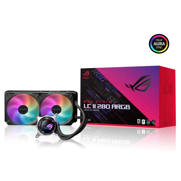ASUS ROG STRIX LC II 280 ARGB Processor Alles-in-één vloeistofkoeler 14 cm Zwart 1 stuk(s) (90RC00C1-M0UAY0)