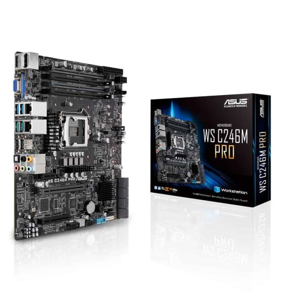 ASUS WS C246M PRO Intel C246 LGA 1151 (Socket H4) micro ATX (90SW00E0-M0EAY0)