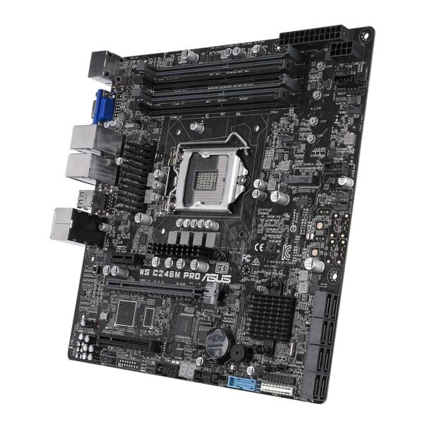 ASUS WS C246M PRO Intel C246 LGA 1151 (Socket H4) micro ATX (90SW00E0-M0EAY0)