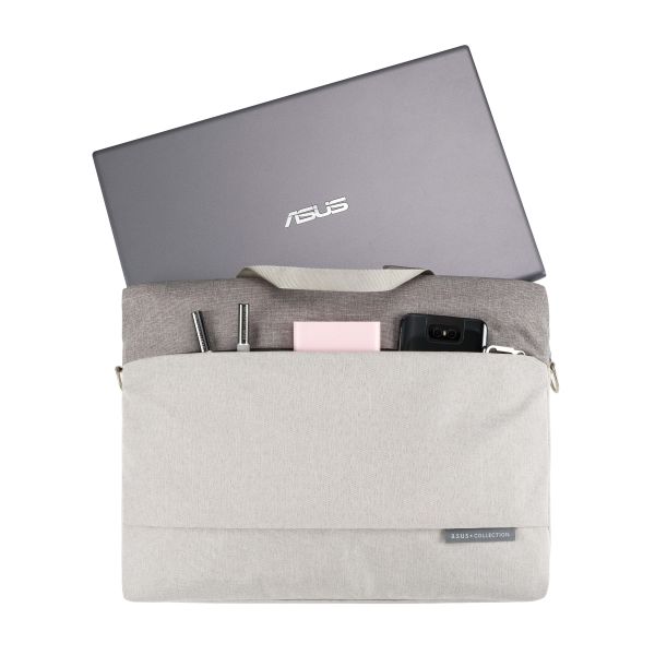 ASUS EOS 2 Carry Bag 39,6 cm (15.6") Opbergmap/sleeve Grijs (90XB01DN-BBA010)