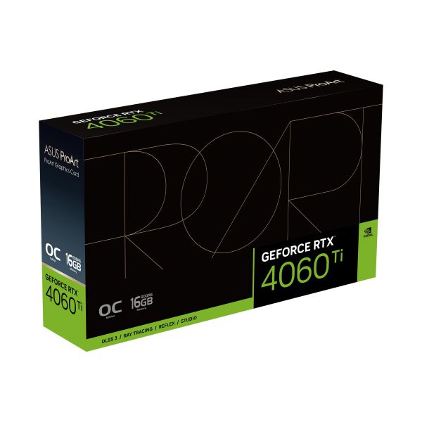 ASUS ProArt -RTX4060TI-O16G NVIDIA GeForce RTX 4060 Ti 16 GB GDDR6 (90YV0JH2-M0NA00)