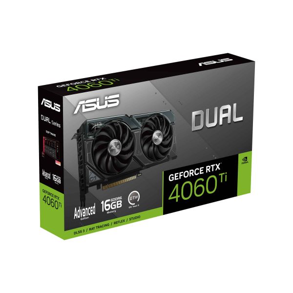 ASUS Dual -RTX4060TI-A16G NVIDIA GeForce RTX 4060 Ti 16 GB GDDR6 (90YV0JH7-M0NA00)