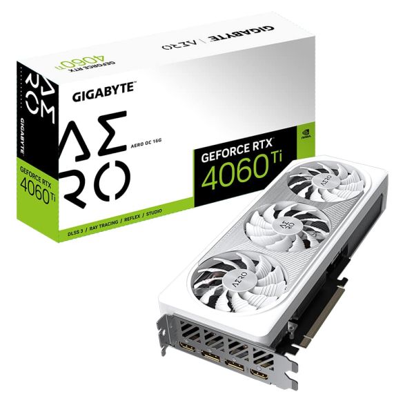 Gigabyte GeForce RTX 4060 Ti AERO OC NVIDIA 16 GB GDDR6 (GV-N406TAERO OC-16GD)