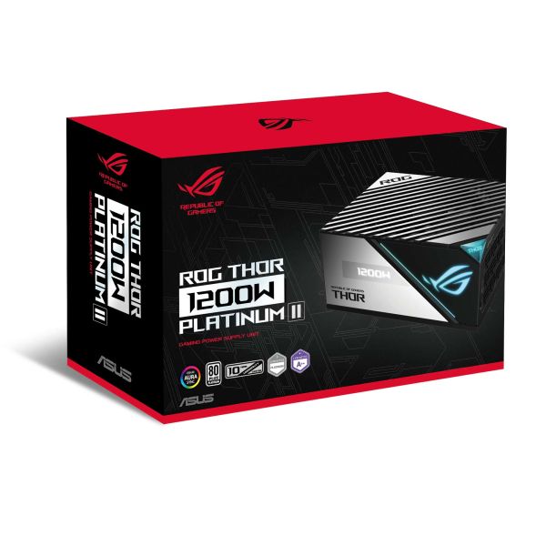 ASUS ROG THOR 1200W Platinum II power supply unit 24-pin ATX Grijs (90YE00L0-B0NA00)