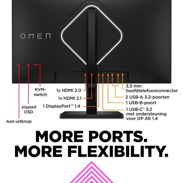 HP OMEN by HP OMEN by 27 inch UHD 144 Hz gamingmonitor - OMEN 27k (780G8E9#ABB)