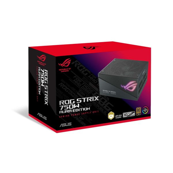ASUS ROG Strix 750W Gold Aura Edition power supply unit 20+4 pin ATX ATX Zwart (90YE00P3-B0NA00)