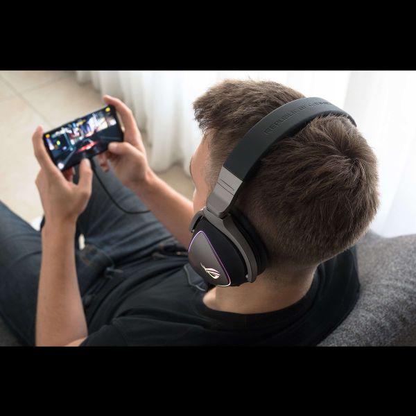 ASUS ROG Delta Headset Bedraad Hoofdband Gamen Zwart (90YH00Z1-B2UA00)