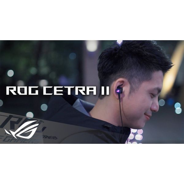 ASUS ROG CETRA II Hoofdtelefoons Bedraad In-ear Gamen USB Type-C Zwart (90YH02S0-B2UA00)