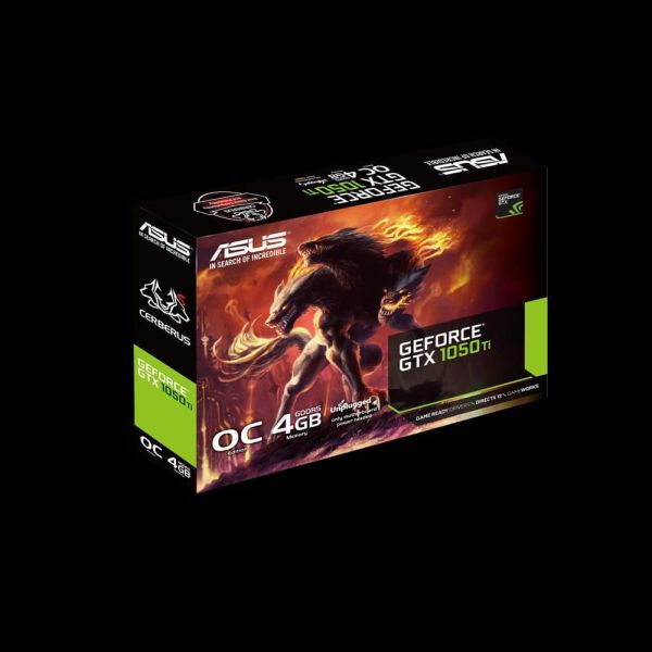 ASUS CERBERUS-GTX1050TI-O4G NVIDIA GeForce GTX 1050 Ti 4 GB GDDR5 (90YV0A74-M0NA00)
