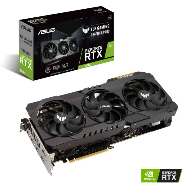 ASUS TUF Gaming TUF-RTX3080-10G-V2-GAMING NVIDIA GeForce RTX 3080 10 GB GDDR6X (90YV0FB5-M0NM00)