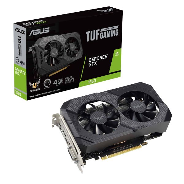 ASUS TUF Gaming TUF-GTX1650-4GD6-P-V2-GAMING NVIDIA GeForce GTX 1650 4 GB GDDR6 (90YV0GX3-M0NA00)
