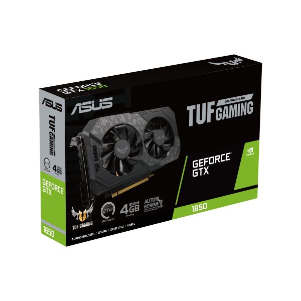 ASUS TUF Gaming TUF-GTX1650-4GD6-P-V2-GAMING NVIDIA GeForce GTX 1650 4 GB GDDR6 (90YV0GX3-M0NA00)