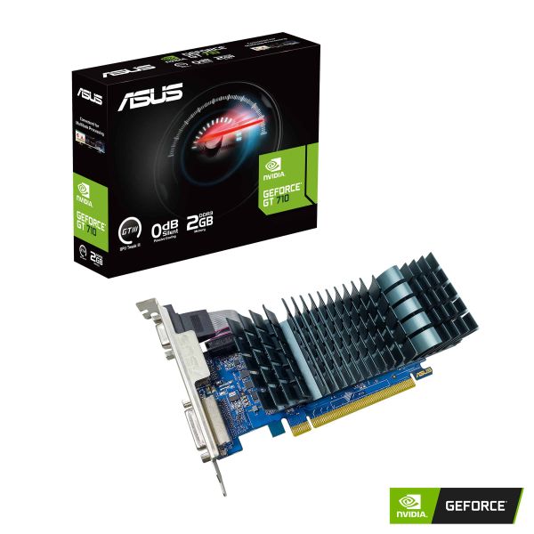 ASUS GT710-SL-2GD3-BRK-EVO NVIDIA GeForce GT 710 2 GB GDDR3 (90YV0I70-M0NA00)
