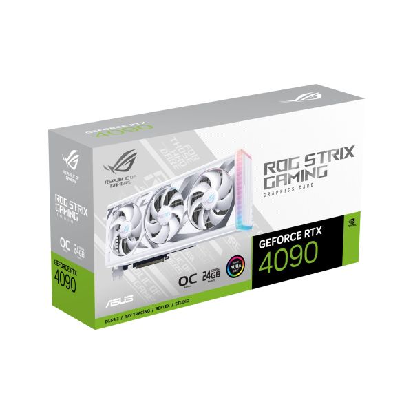 ASUS ROG -STRIX-RTX4090-O24G-WHITE NVIDIA GeForce RTX 4090 24 GB GDDR6X (90YV0ID2-M0NA00)
