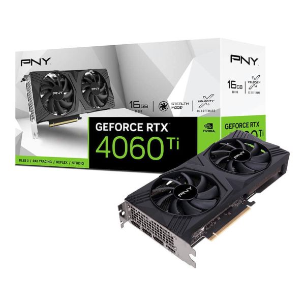 PNY VCG4060T16DFXPB1 videokaart NVIDIA GeForce RTX 4060 Ti 16 GB GDDR6 (VCG4060T16DFXPB1)