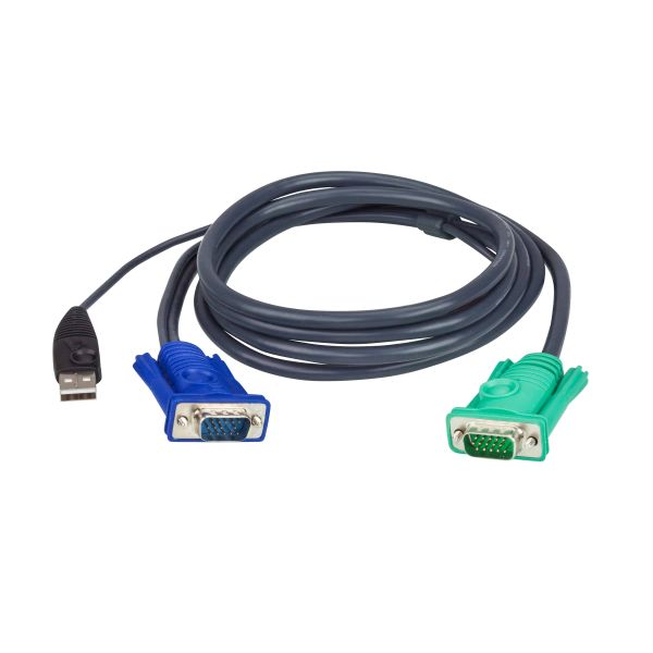 ATEN 3M USB KVM Kabel met 3 in 1 SPHD (2L-5203U) ATEN 3M USB KVM Kabel met 3 in 1 SPHD (2L-5203U)