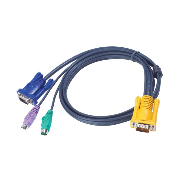 ATEN 6M PS/2 KVM Kabel met 3 in 1 SPHD (2L-5206P) ATEN 6M PS/2 KVM Kabel met 3 in 1 SPHD (2L-5206P)
