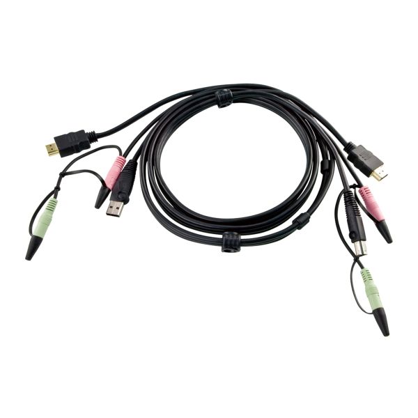 ATEN 1.8M USB HDMI KVM Kabel met Geluid (2L-7D02UH)