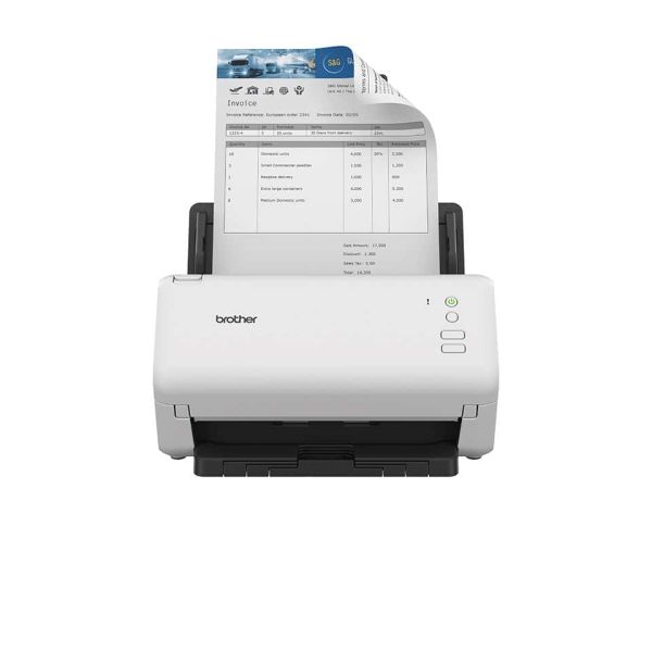 Brother ADS-4100 ADF-scanner 600 x 600 DPI A4 Zwart, Wit (ADS4100TF1)