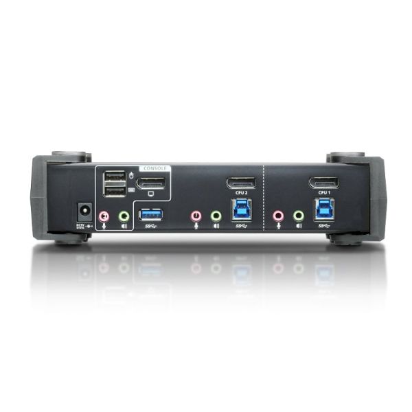 ATEN 2-poorts USB 3.0 4K DisplayPort KVMP™-schakelaar (kabels meegeleverd) (CS1922-AT-G)