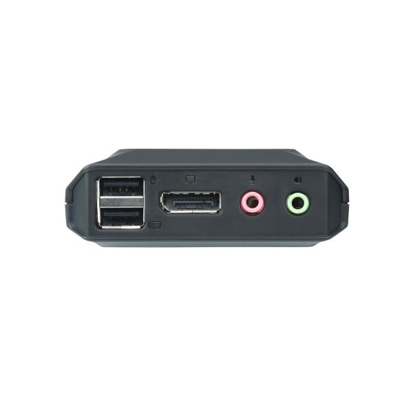 ATEN 2-poorts USB DisplayPort-kabel KVM-switch met externe poortselectieschakelaar (CS22DP-AT)