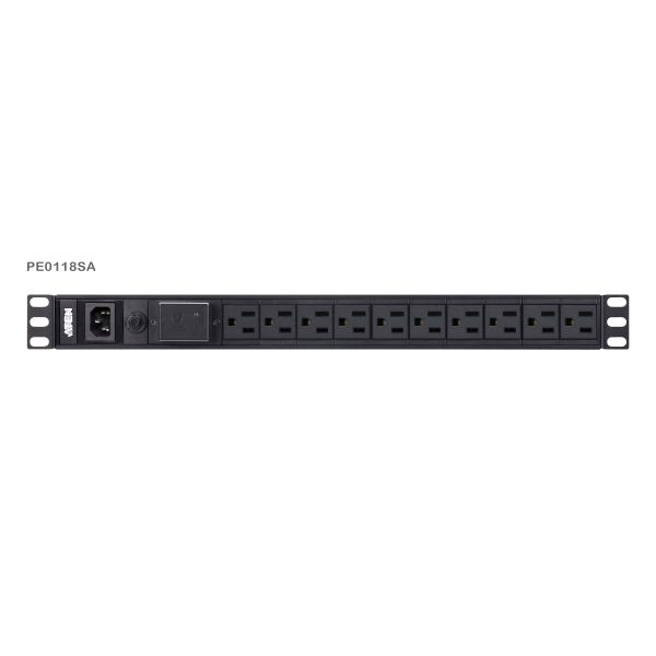 ATEN 1U Basic PDU met overspanningsbeveiliging (PE0118SG-AT-G)