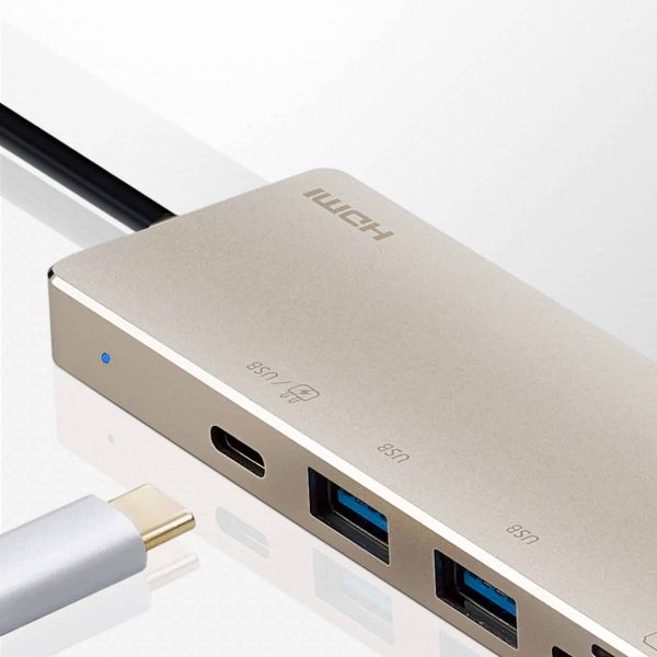 ATEN USB-C Mini Dock met meerdere poorten en stroomdoorvoer (UH3239)
