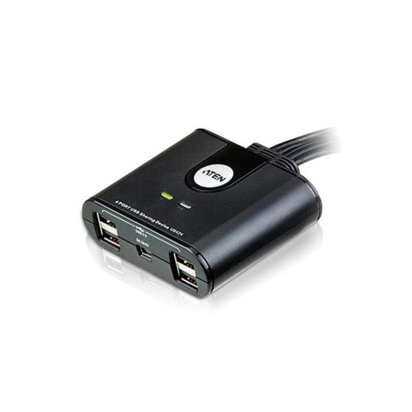 ATEN 4 x 4 USB 2.0 switch voor randapparatuur (US424-AT) ATEN 4 x 4 USB 2.0 switch voor randapparatuur (US424-AT)
