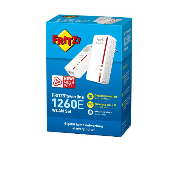 FRITZ!Powerline 1260E WLAN Set Edition International (20002819)